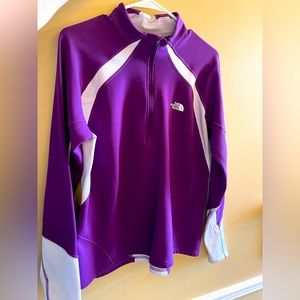 The North Face purple & white Vapor-Wick, Flight Series Pullover Jacket size XL